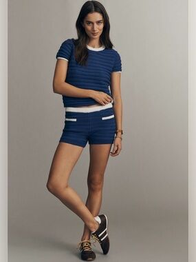 Daily Practice North Star Shorts Blue Size Large from Anthropologie NWT